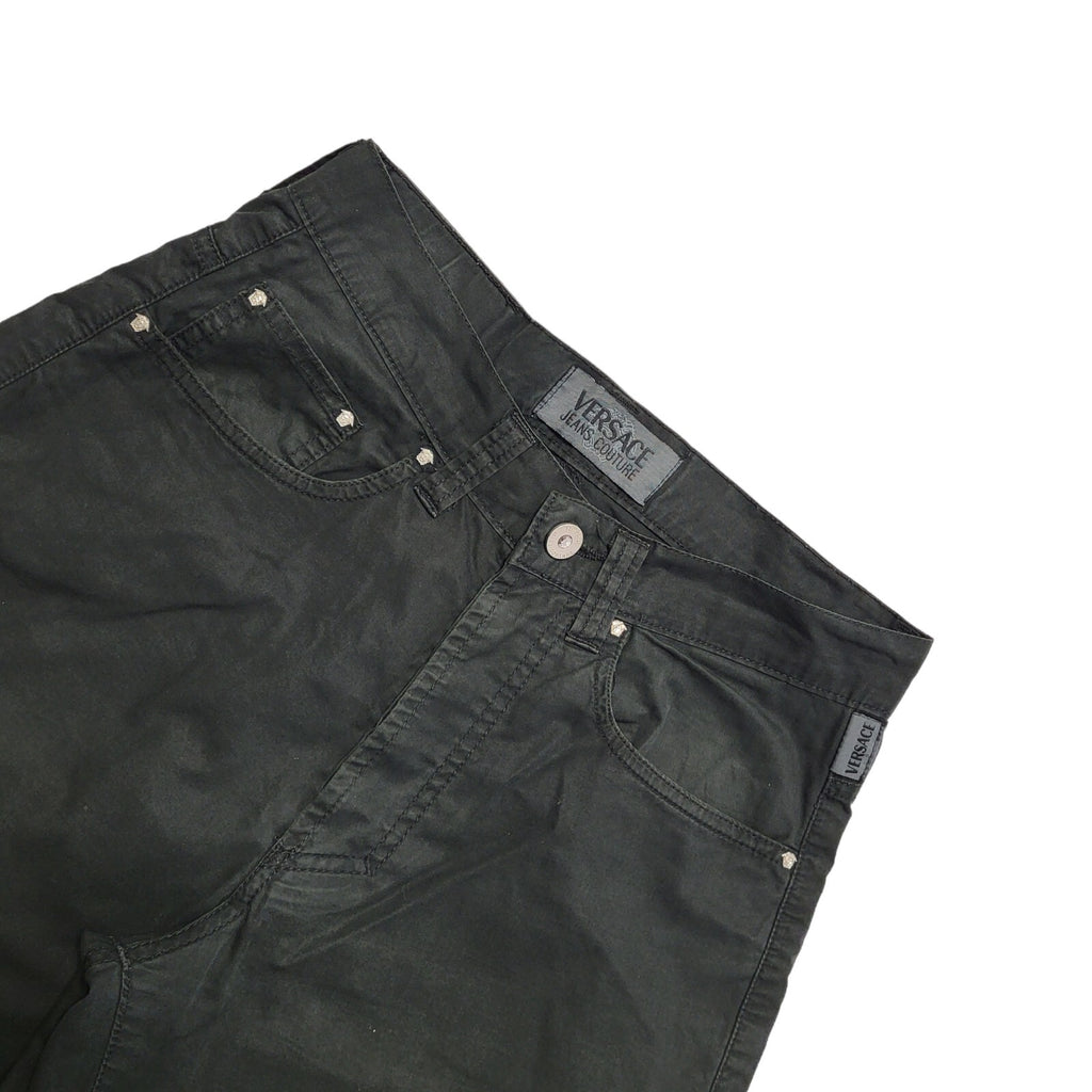 Versace Vintage 90's Black Straight Leg Jeans Uk Women's Size 10 W28 L27