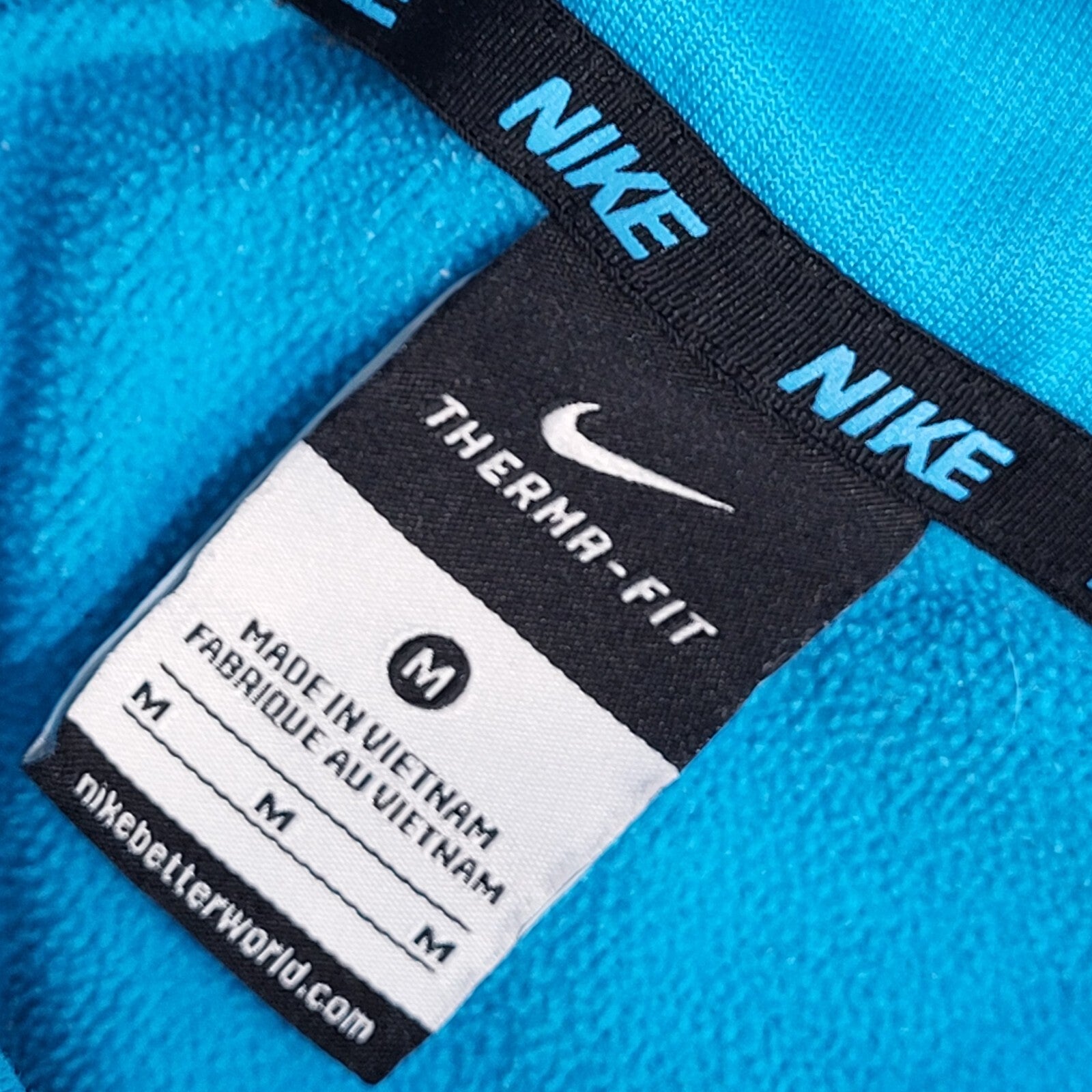 Nike Therma-Fit Blue Sports Y2K Hoodie Women's Size M