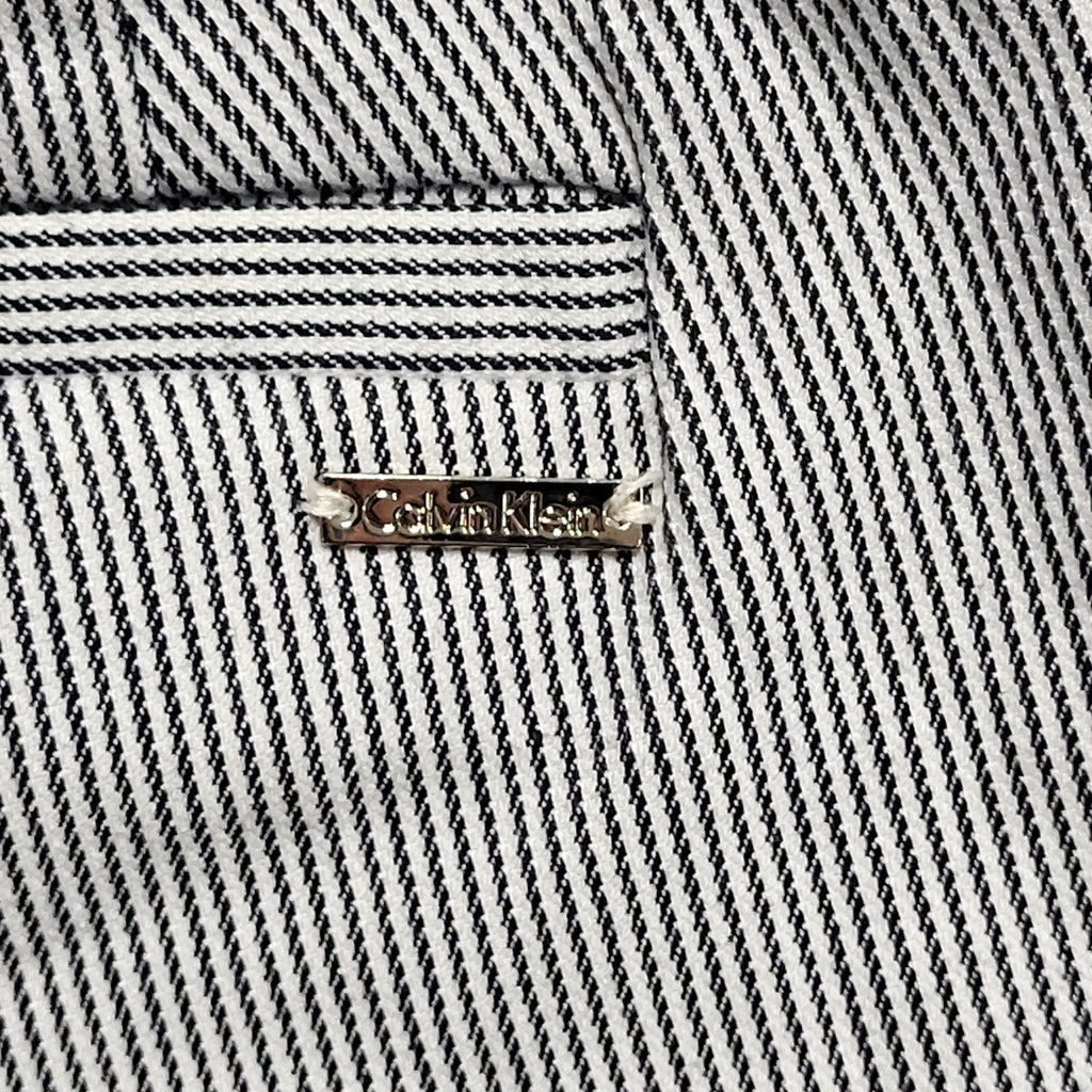 Calvin Klein Blue Striped Y2K Vintage Trousers Women's Size M 10 W28 L26