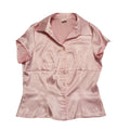 Molera Moda Y2K Pink Satin Blouse Womens UK Size 16