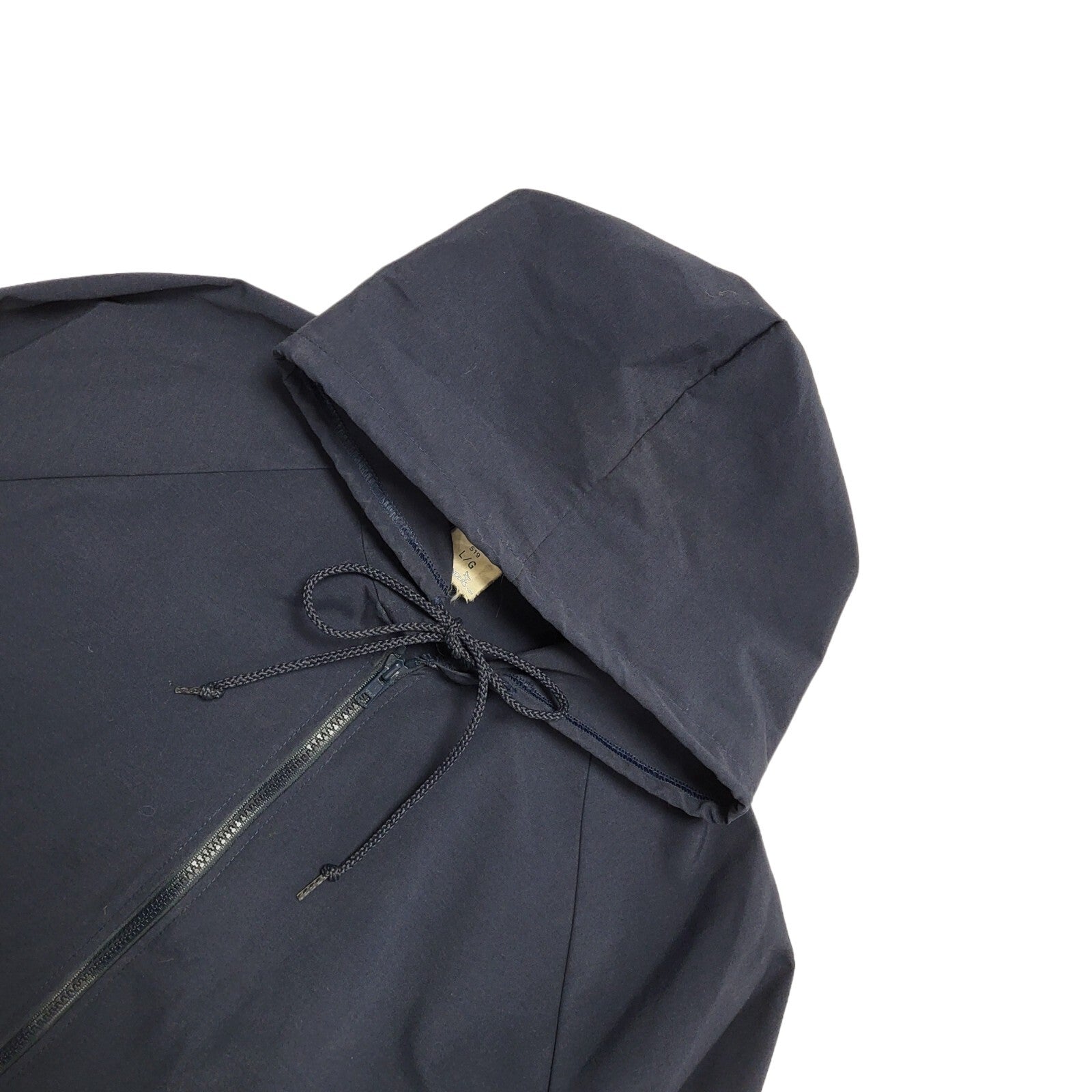 Vintage Y2k Zipped Navy Blue Hooded Jacket Uk Women's Size Large