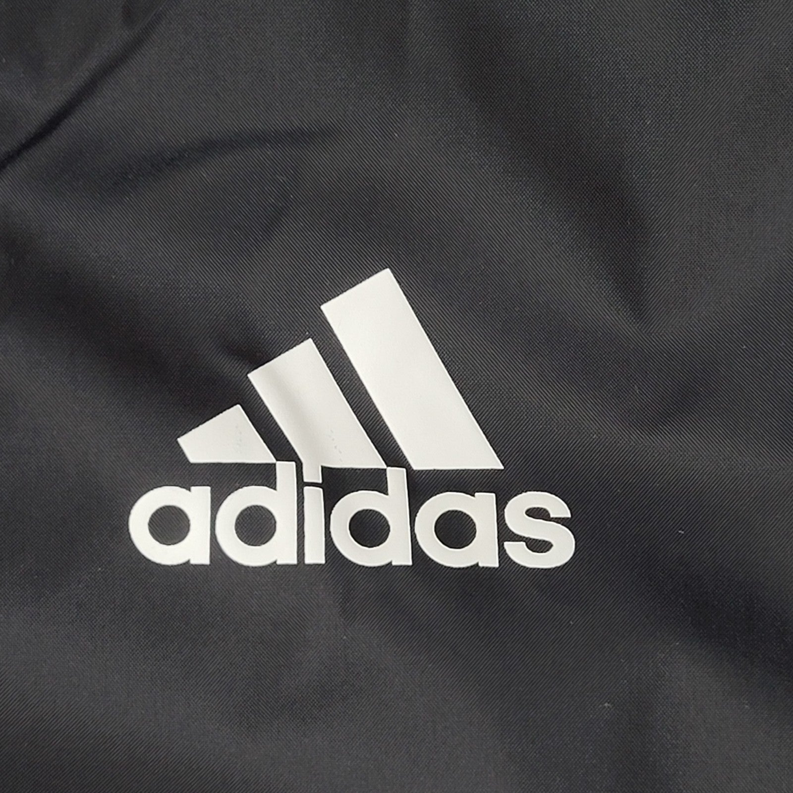 Adidas Windbreaker Jacket Black Y2k Hooded UK Men's Size XL