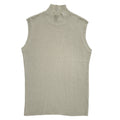 Play Y2K Beige High Neck Sleeveless Tank Top Womens UK Size M