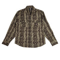 Dickies Y2k Brown Geometric Long Sleeve Shirt Men's UK Size M