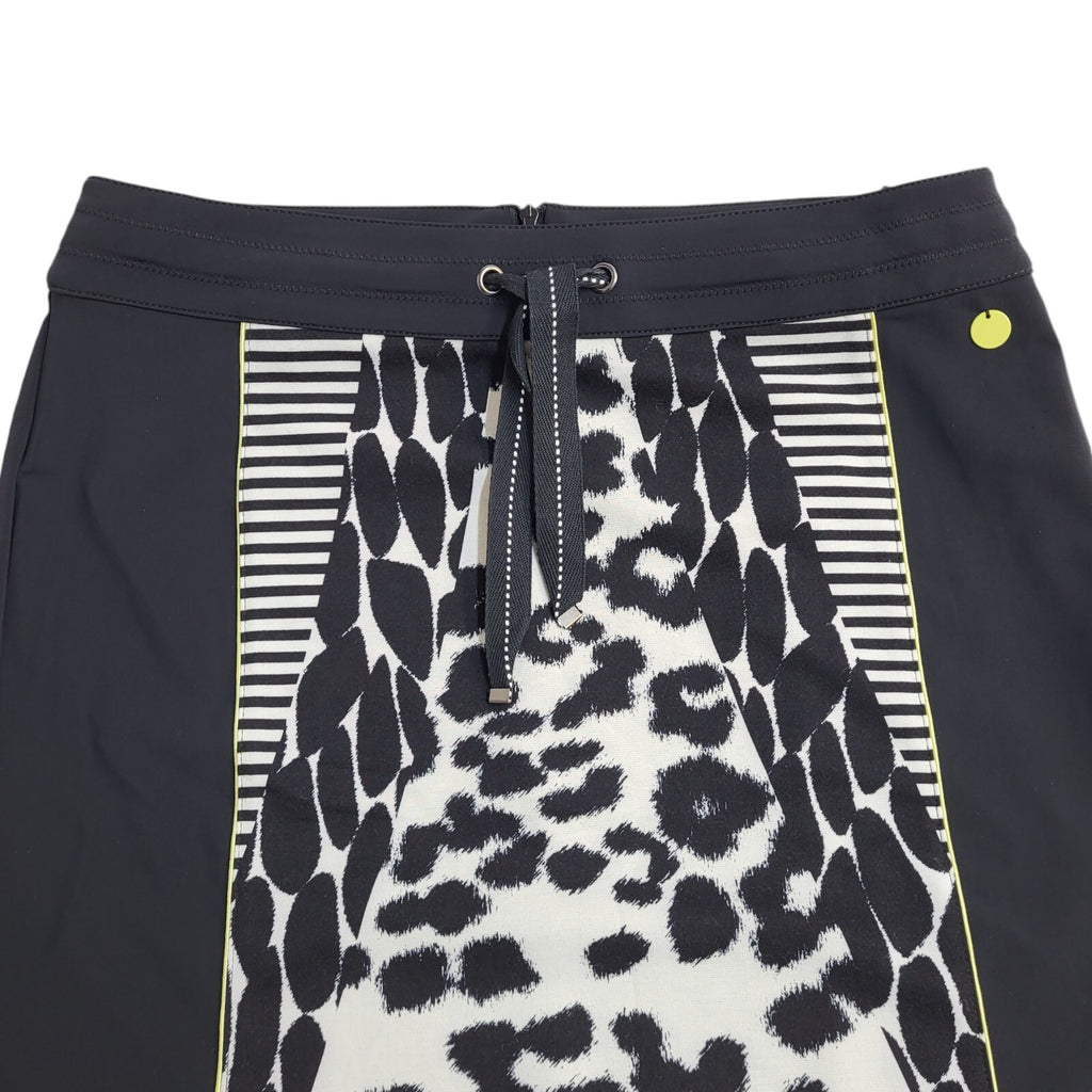 Betty Barday 90's Vintage Black Animal Print Skirt Uk Women's Size 14
