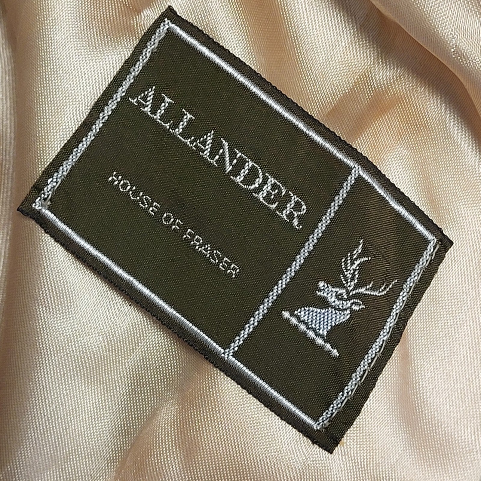 Allander House Of Fraser 80s Vintage Beige Faux Fur Jacket Uk Women's Size 16-18