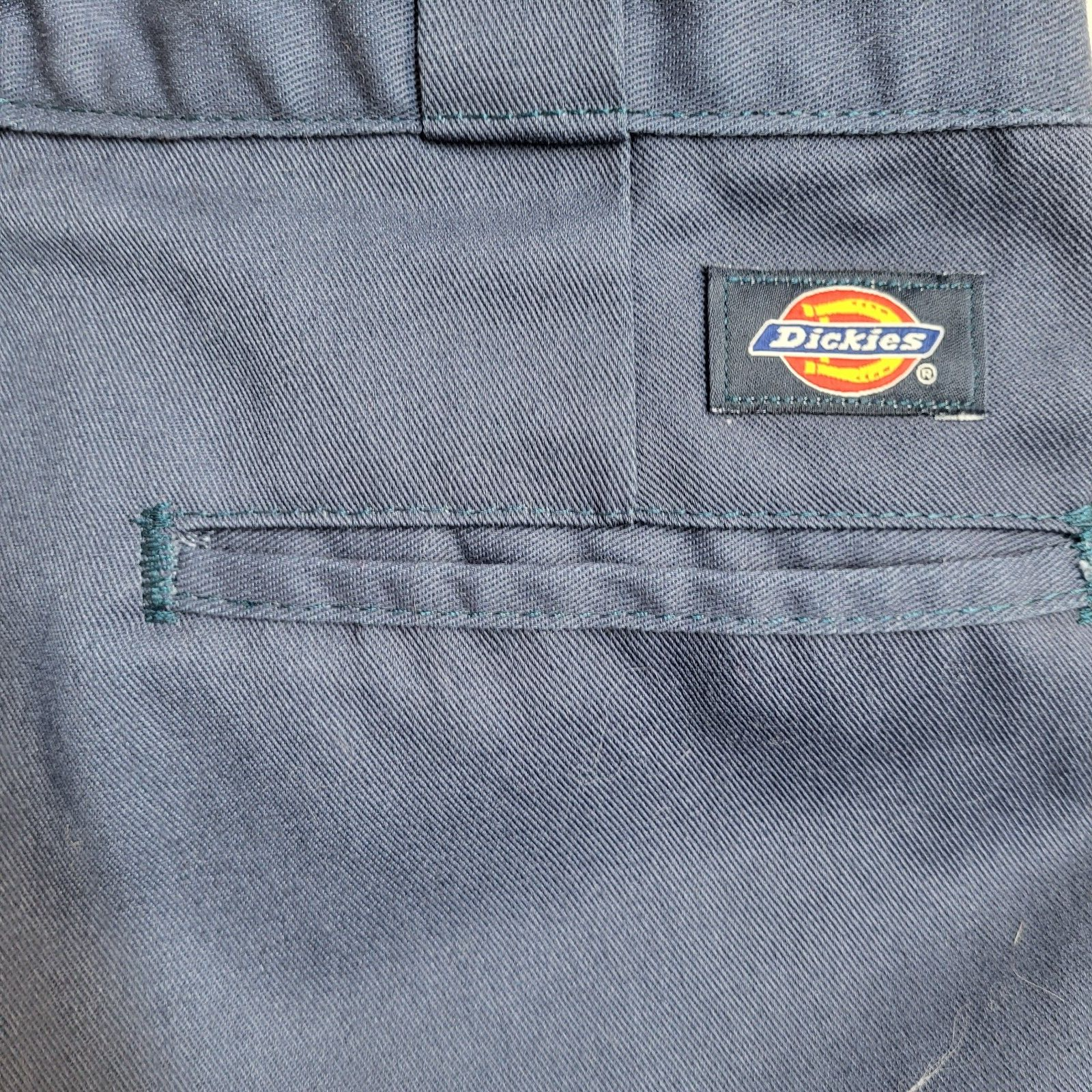 Dickies 874 90s Vintage Navy Blue Straight Work Trousers Uk Men's Size S W30 L31