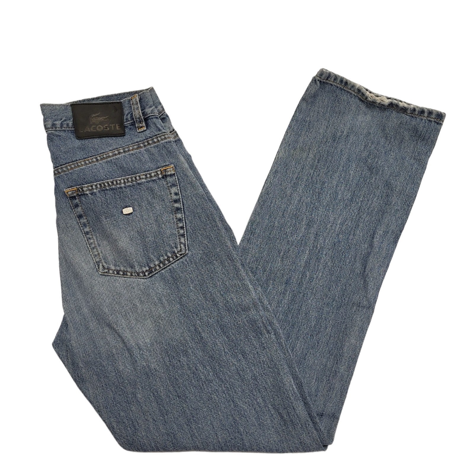 Lacoste 90s Light Blue Straight Leg Denim Jeans Mens W30 L34