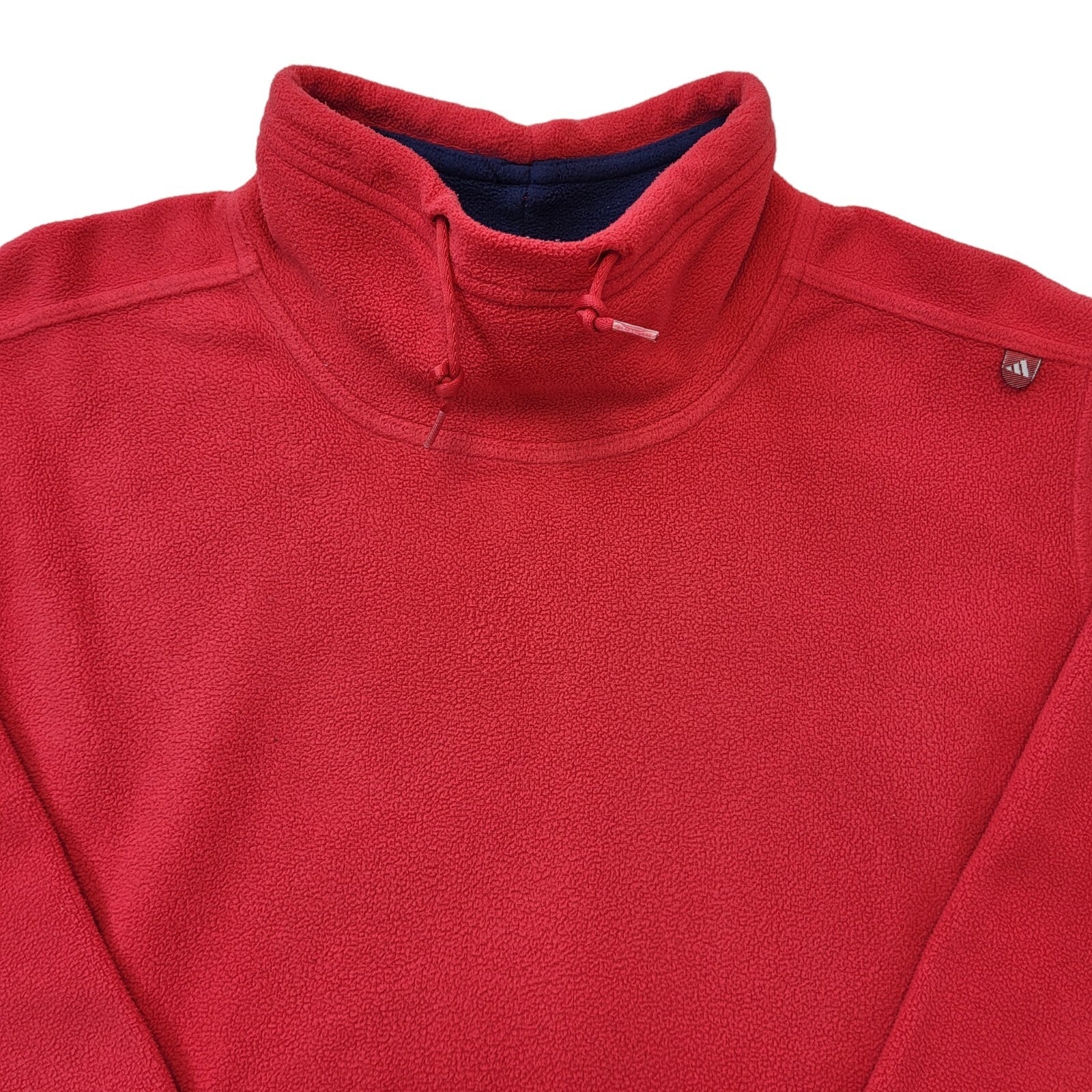 Adidas 90s Vintage Active Wear Red Fleece Top Women's Size 12 Eu 40
