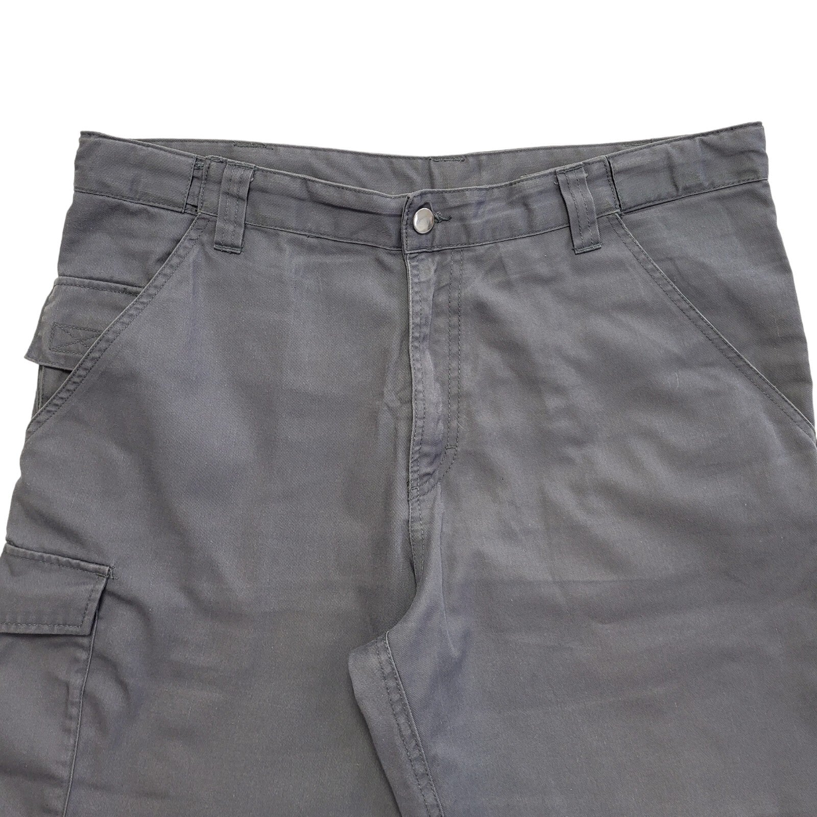 Russell Vintage 90's Blue Zipped Sport Shorts With Pockets Uk Men's Size XL W36