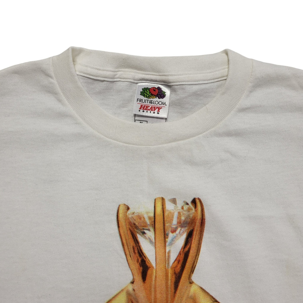 Fruit Of The Loom Vintage 80s White Short Sleeve T-Shirt Uk Men's Medium