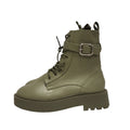 Asos Design Alix Chunky Lace Up Khaki Ankle Lace Up Boots Uk 6