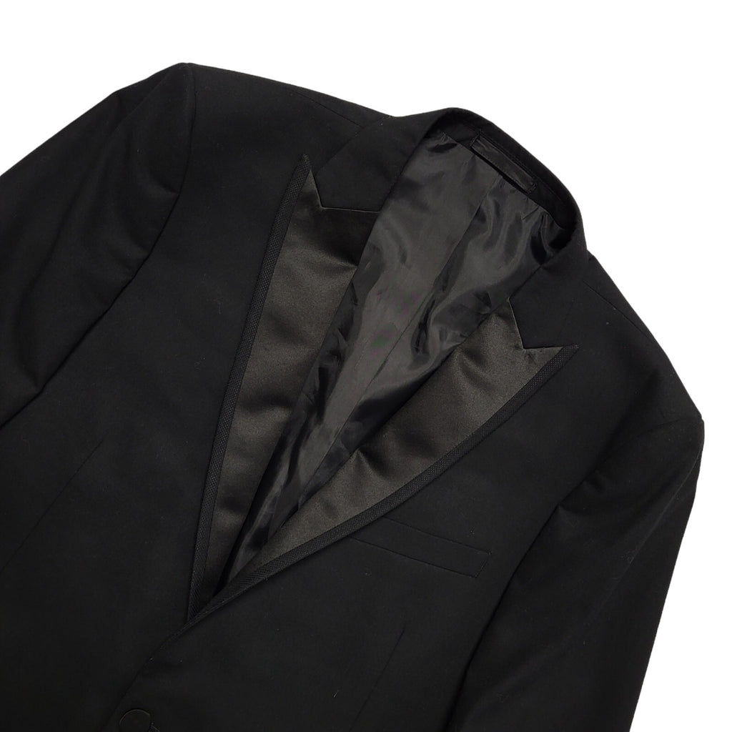 Moss London Black Y2k Blazer Suit Jacket Uk Men's Size Large 42"
