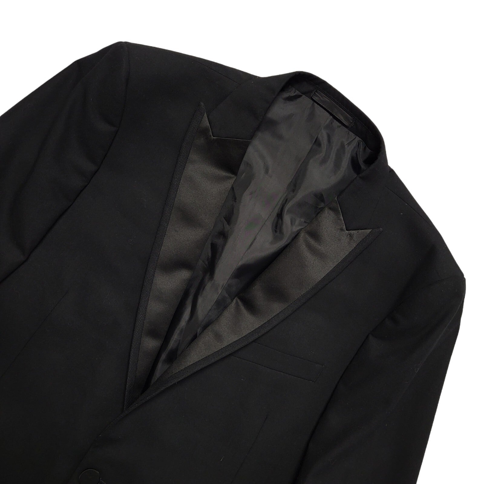 Moss London Black Y2k Blazer Suit Jacket Uk Men's Size Large 42"