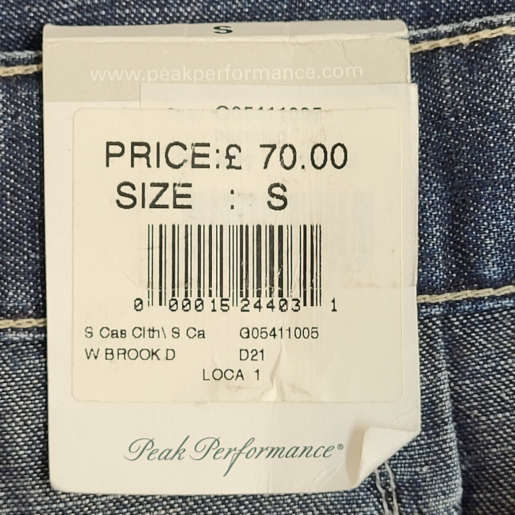 Peak Jeans Bnwt Y2k Dark Blue Wide Leg Denim Uk Women's Size S W26 L30