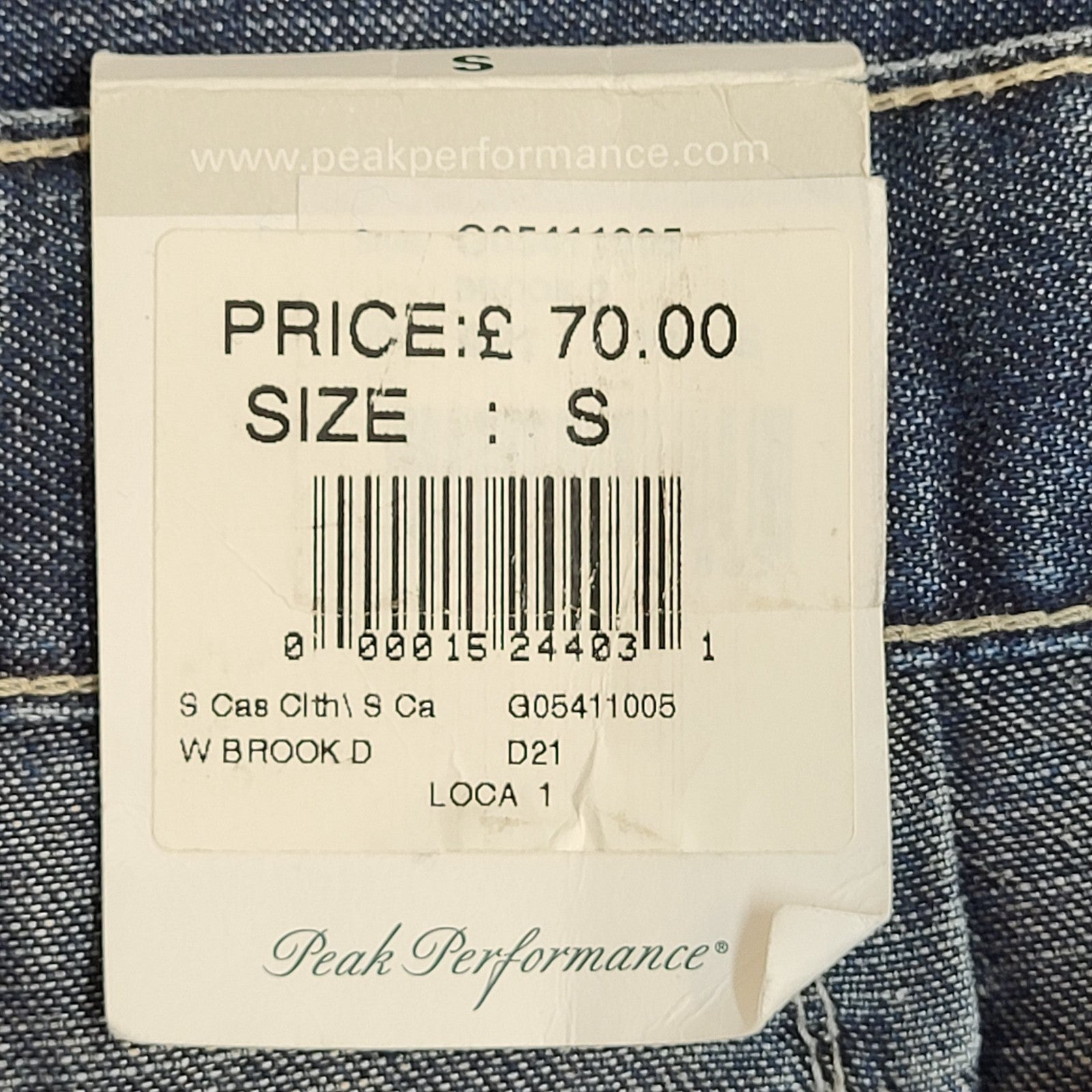 Peak Jeans Bnwt Y2k Dark Blue Wide Leg Denim Uk Women's Size S W26 L30