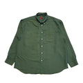 Burton Vintage 90's Green Striped Relaxed Fit Long Sleeve Shirt Men's UK Size XL