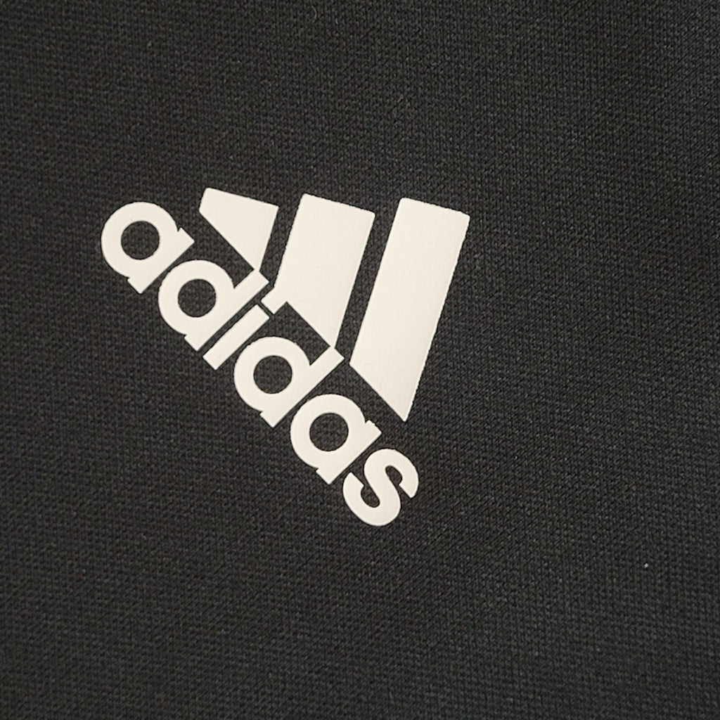 Adidas Black Full Zip Sports Modern Tracksuit Top Jacket UK Men's Size L