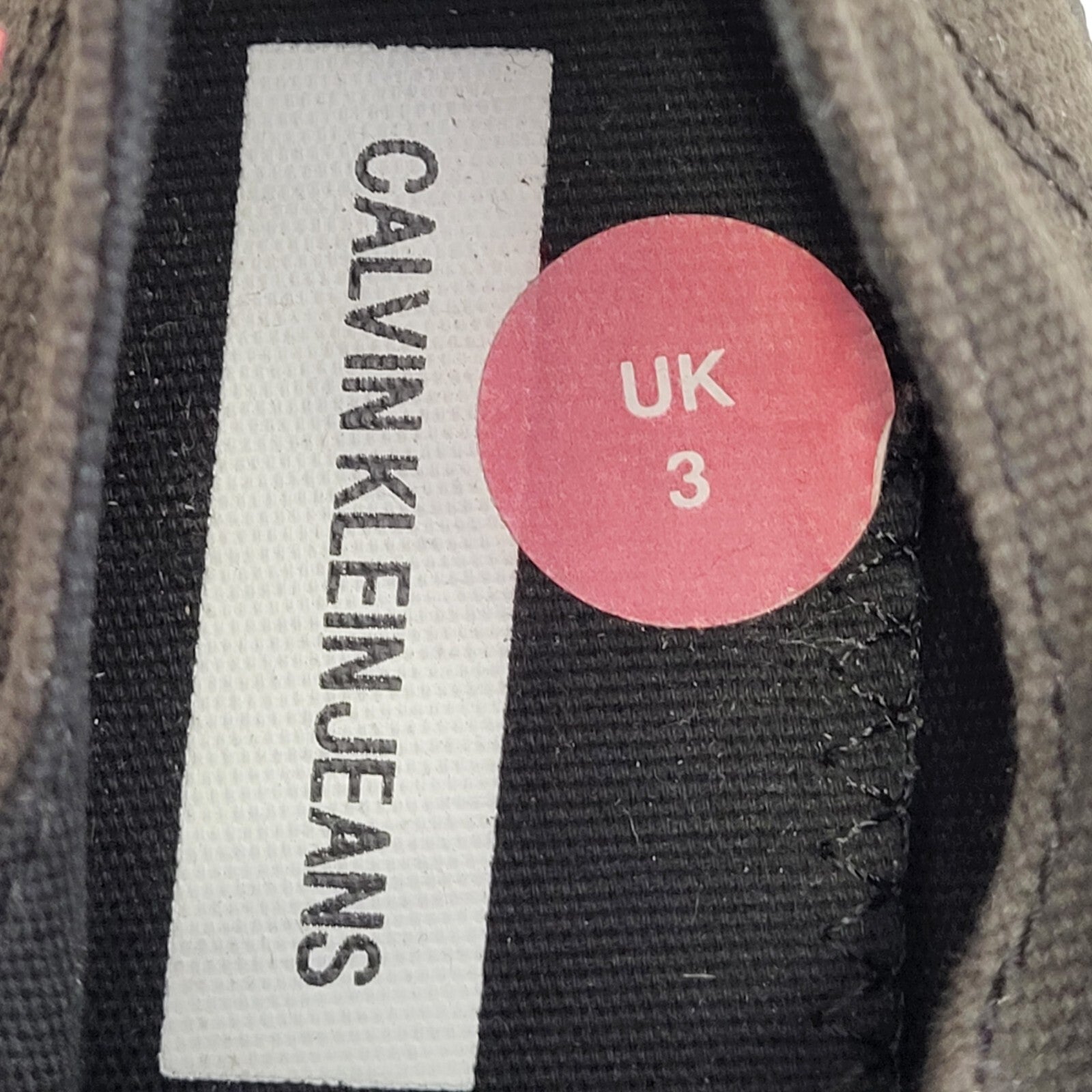 Calvin Klein Blue Black Lace-up Sports Pumps Trainers Uk Women's Size 3
