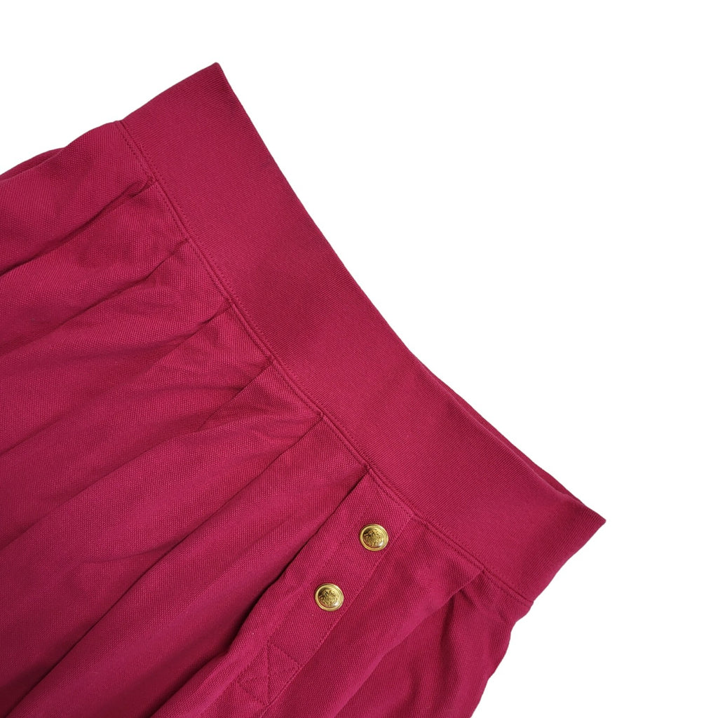 Polo Ralph Lauren Pink Pleated Mini Skirt Uk Women's Size XL W32