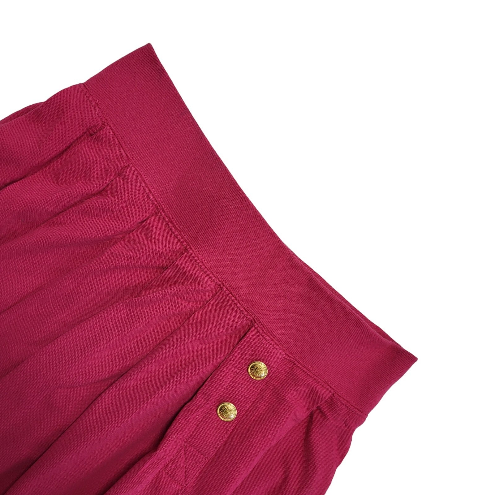 Polo Ralph Lauren Pink Pleated Mini Skirt Uk Women's Size XL W32
