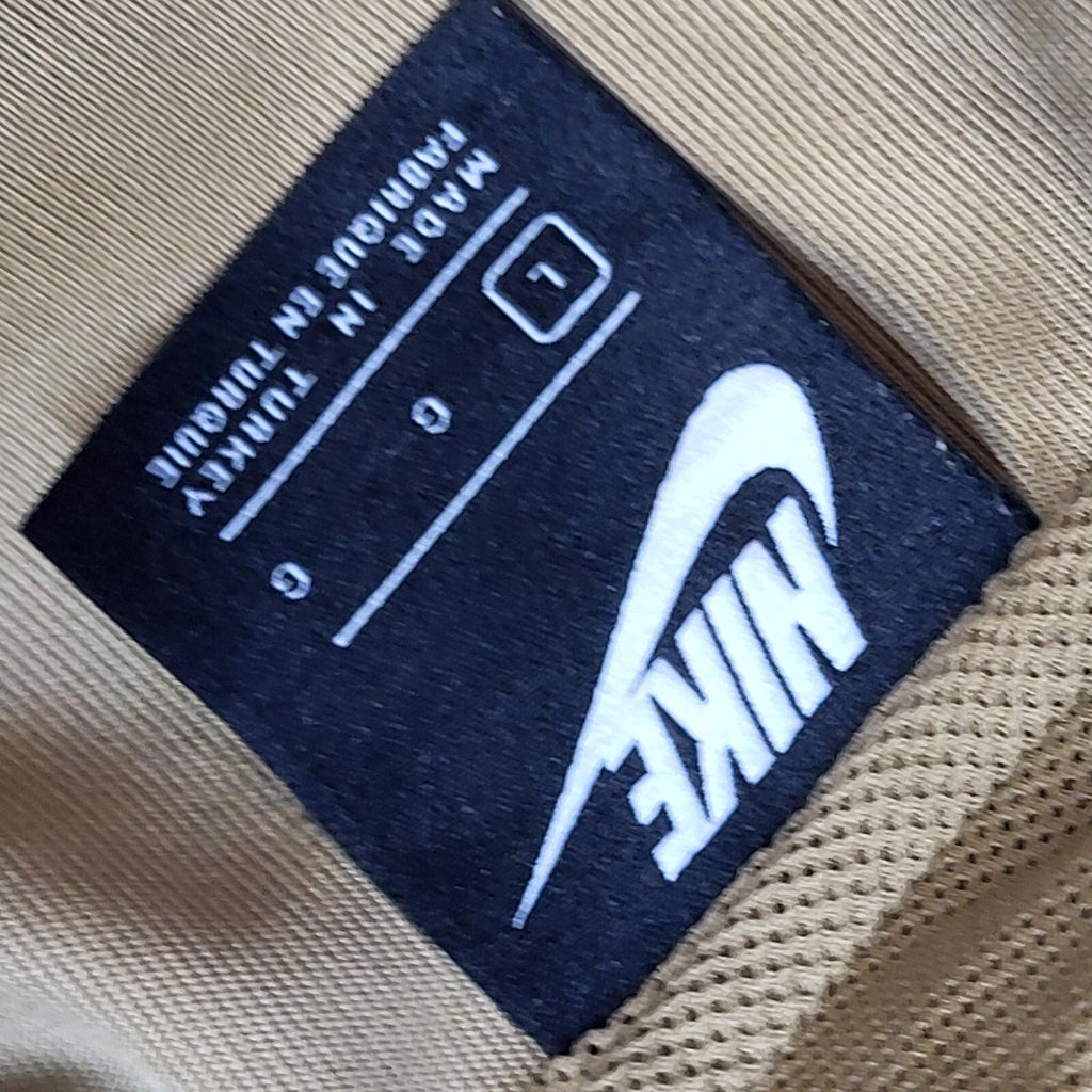 Nike Brown Sports Long Sleeve Y2K Drawstring  Hoodie UK Men's Size L