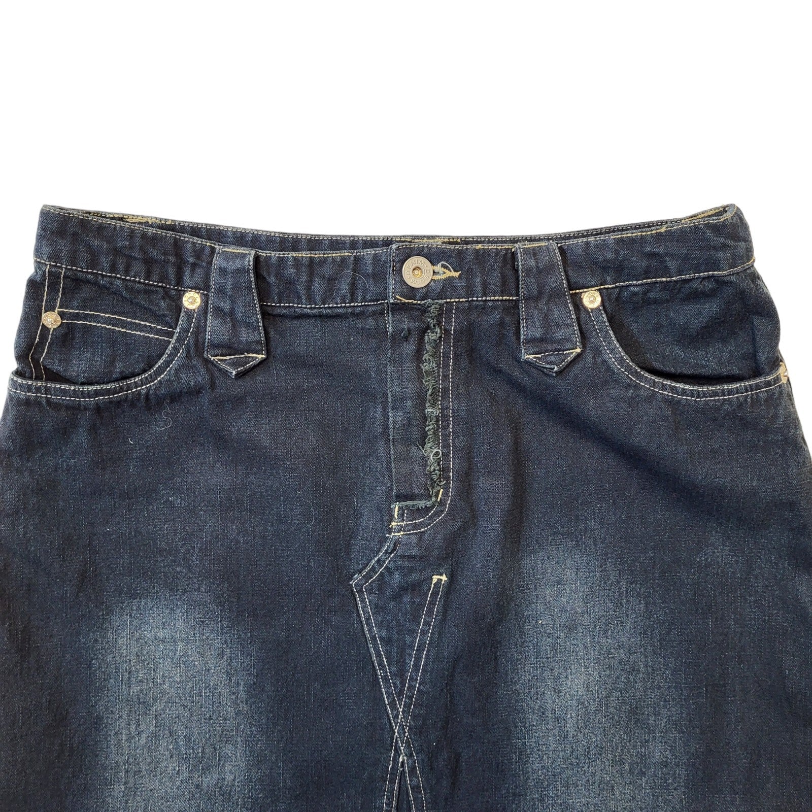 Y2K Vintage Long Denim Skirt Women's Size 12 W30