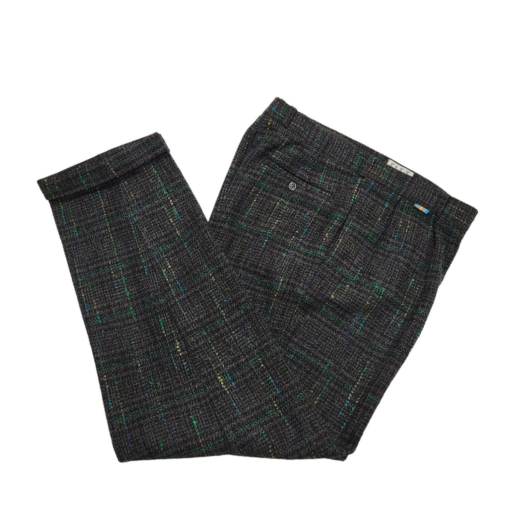 Flex Blue Plaid Wool Blend 2 Piece Suit & Trousers Uk Men's Size XL 46" W32 L32