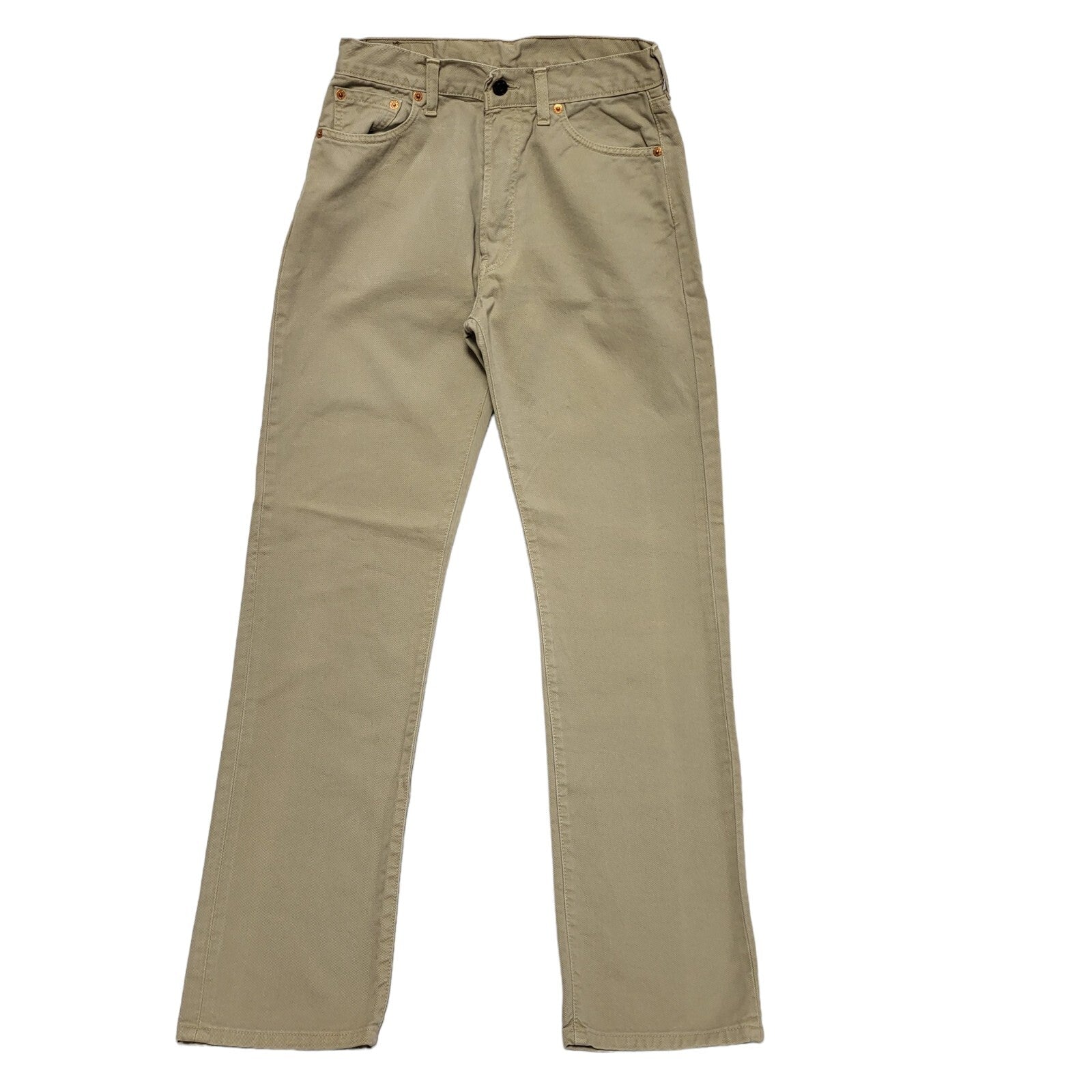 Levi's 551 Vintage Y2K   Beige Straight Leg Denim Jeans Men's UK XS-S W29 L32