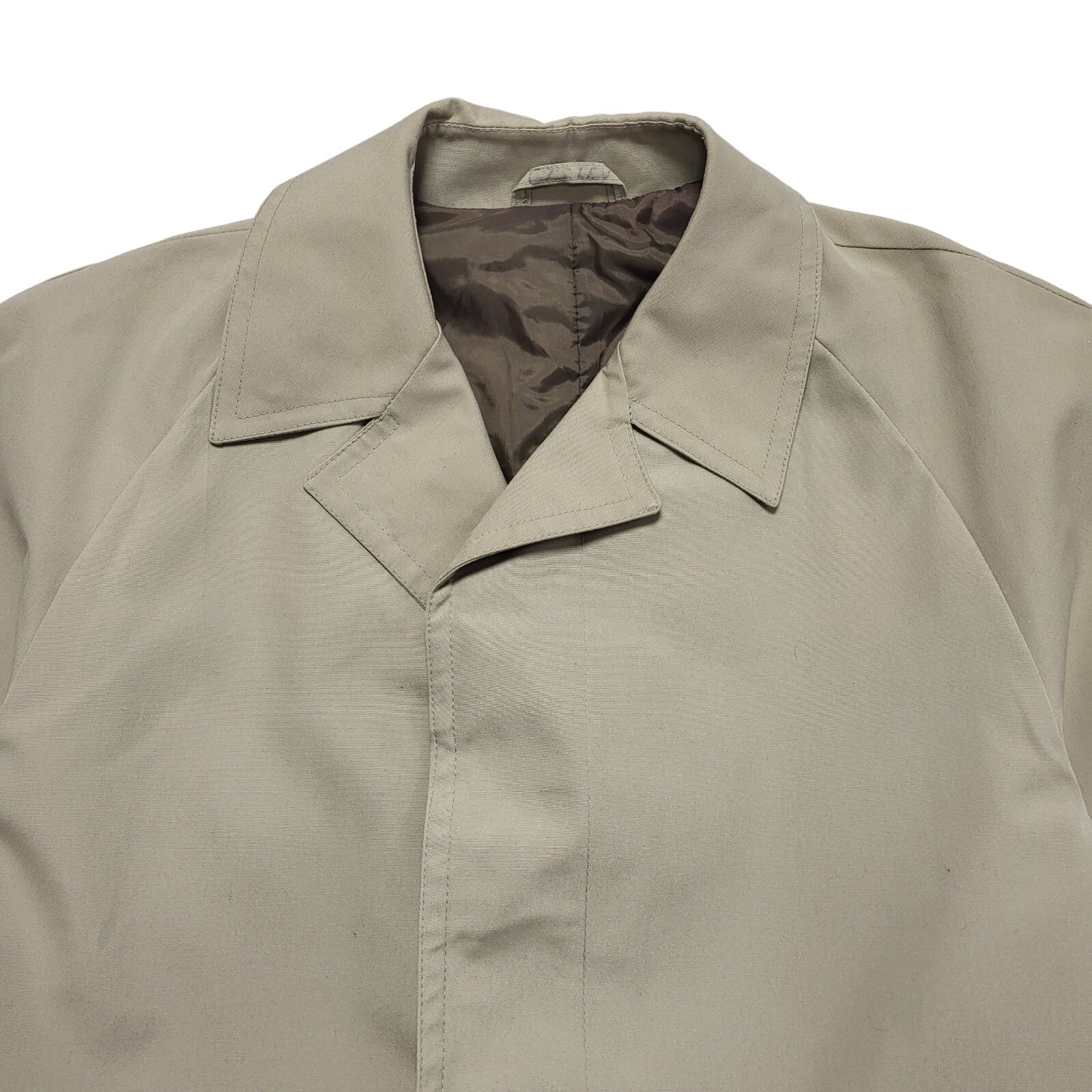 St Michael 80s Vintage Beige Trench coat Mac Uk Men's Size Medium