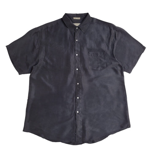 Alfalfa Y2K Blue Relaxed Fit Short Sleeve Shirt Men's UK Size XL