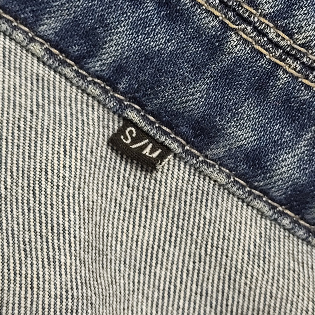 Vintage Y2k Blue Button Denim Jacket Uk Women's Size S-M