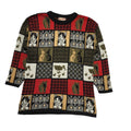 Prime Vintage 90's Multicoloured Animal Jumper UK Womens Size 16