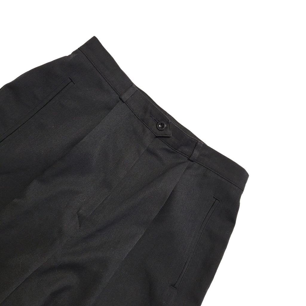Marks & Spencer 90s Black Tapered Trousers Uk Women's 12 W30 L29