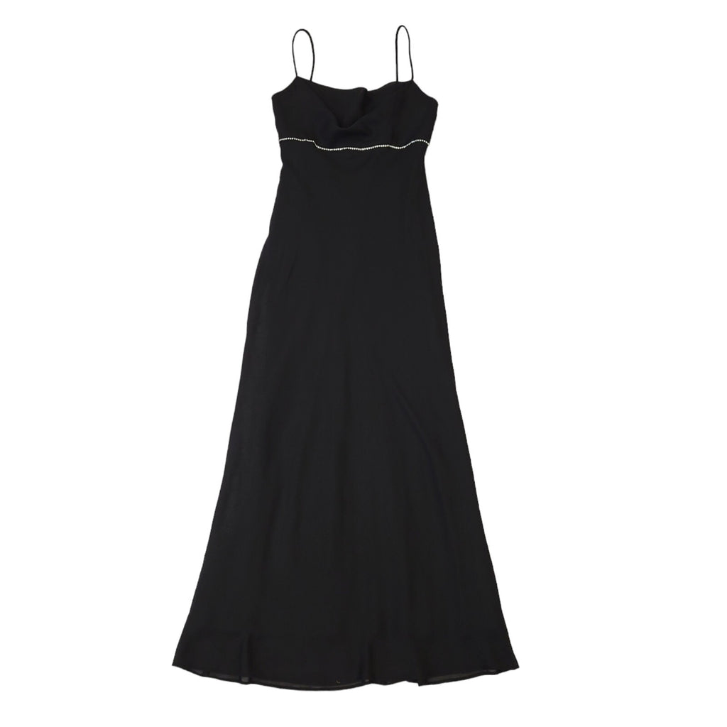Onyx Nite Vintage 90s Black Evening Party Dress Uk Women's Size 8