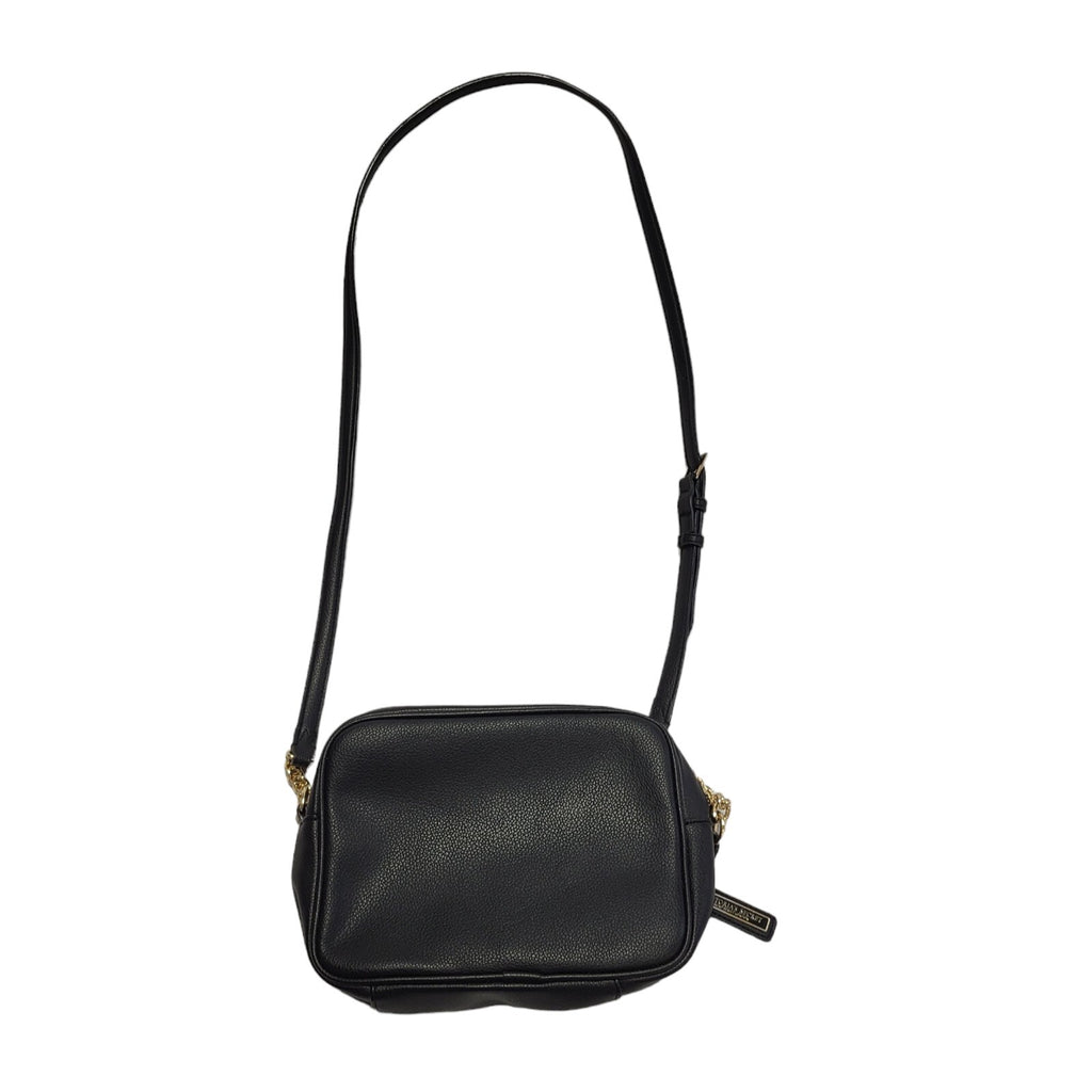 Victoria's Secret Black Leather Shoulder Hand Bag Uk Women's Size 8.5" x 6"