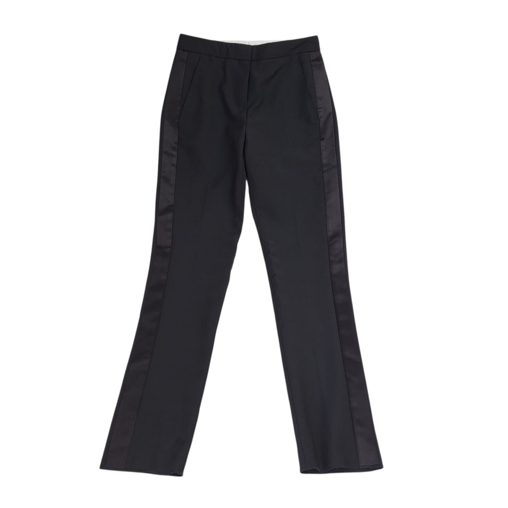 Burberry Dress Trousers Black Tapered Uk Women's S W26 L30 Bnwt