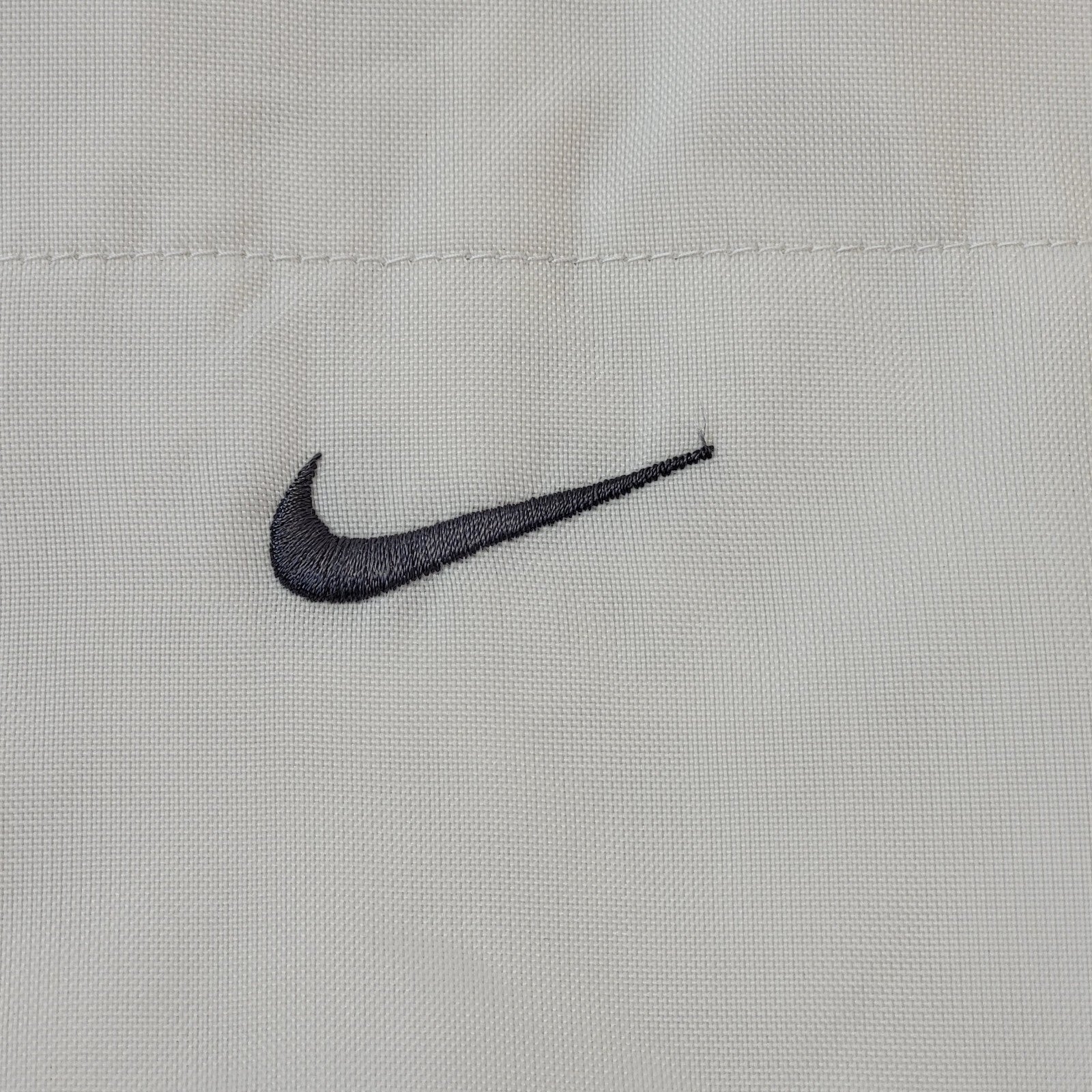 Nike Y2K Vintage Beige Oversized Sports Jacket Men's Size Large