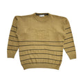 Marks and Spencer Vintage 90's Brown & Blue Striped Jumper Mens UK Medium
