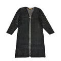 Top Body Vintage 80's Black Clasp Front Long Sleeve Cardigan Womens M/L
