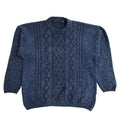 Vintage 90's Blue Acrylic Over-sized Jumper UK Women's Size 12
