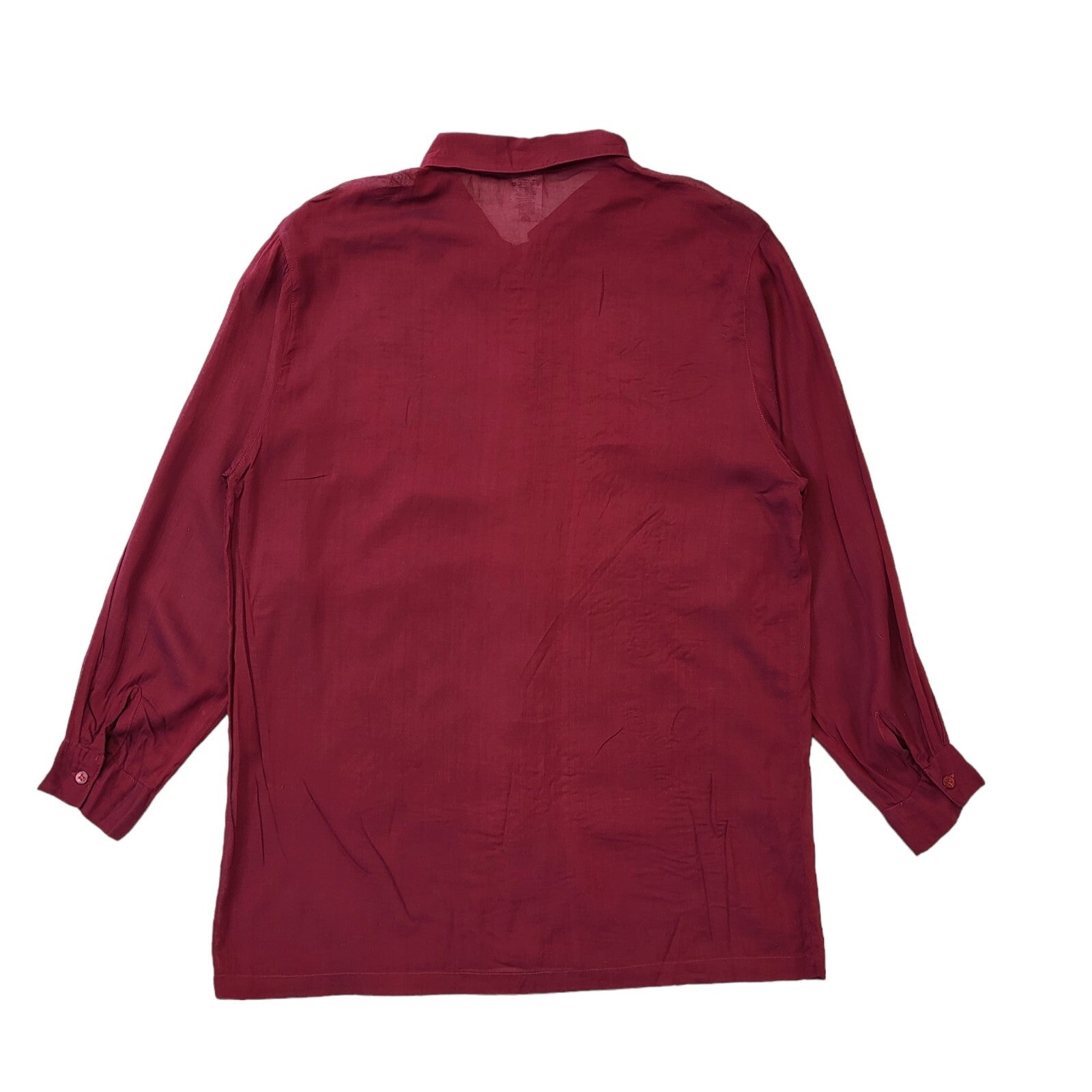 Honey 90s Vintage Red Floral Collared Button up Shirt Women's Size 18