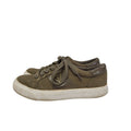 Guess Khaki Suede Leather Lace-up Low Top Flat Trainers Women's Uk 4