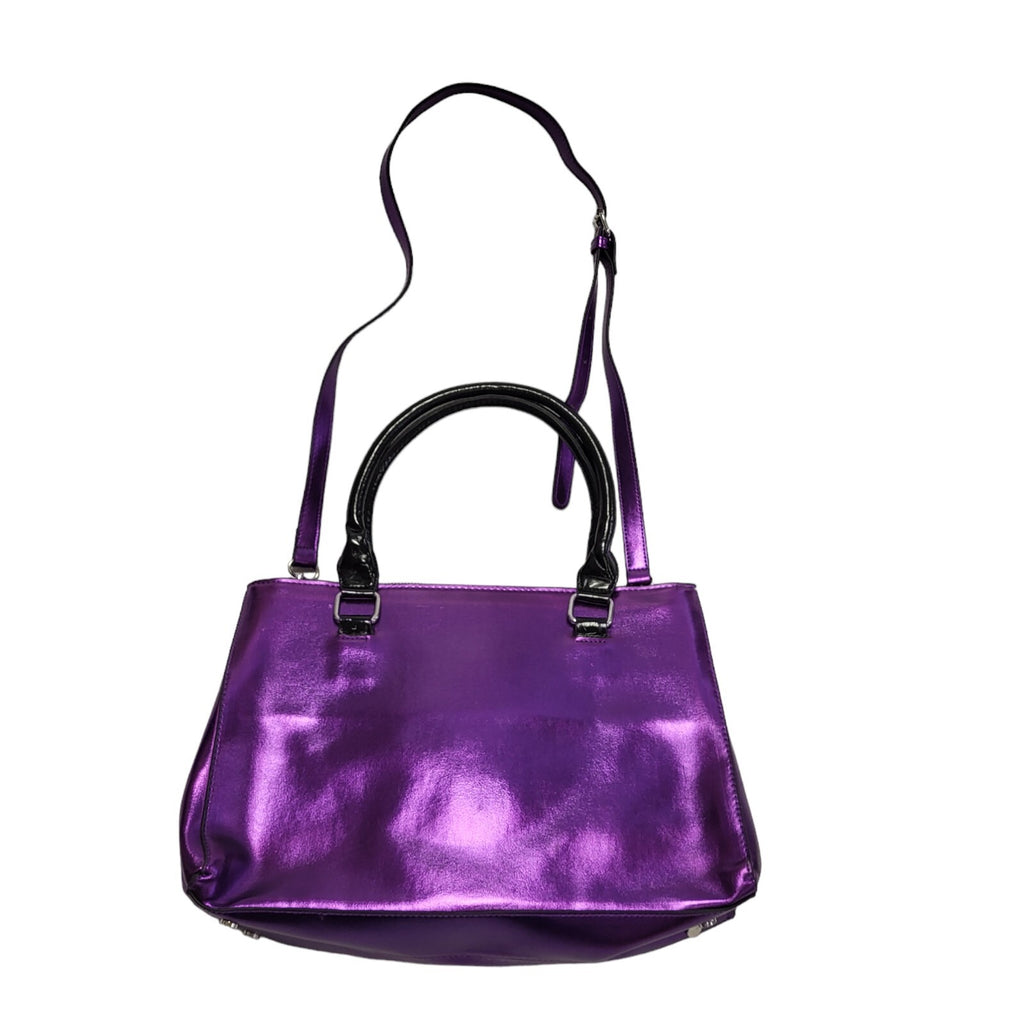 Younique Purple Leather Shoulder Hand Bag Uk Women's Size 14.5" x 11"