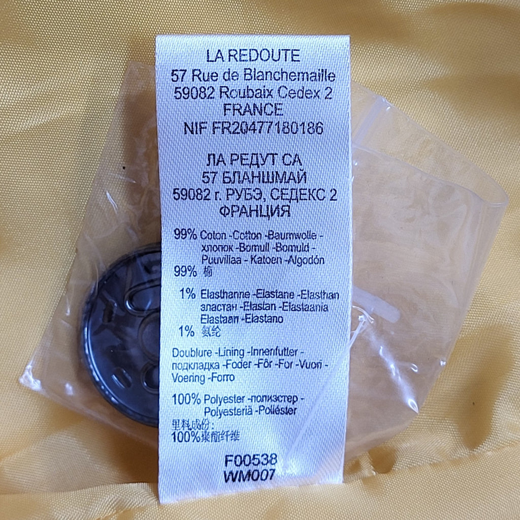 Redoute Coat Bnwt Y2k Yellow Button Uk Women's Size XL