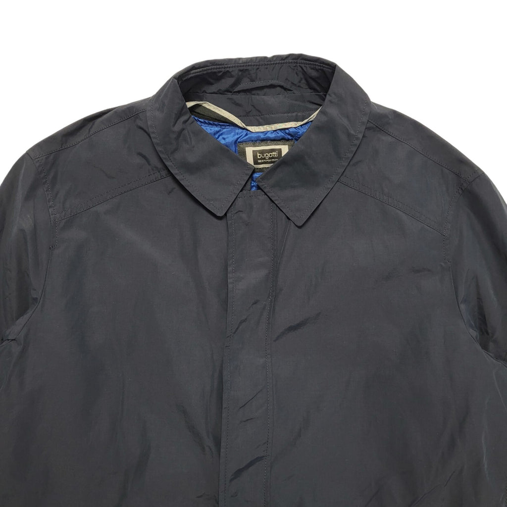 Bugatti Navy Blue Zip & Snap Coat Uk Men's Size Large