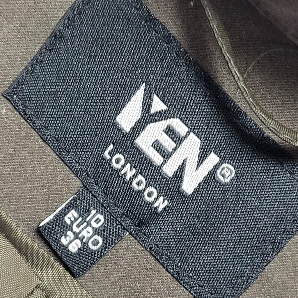 Yen London Vintage 90's Green Button Front Jacket Womens UK Size 10