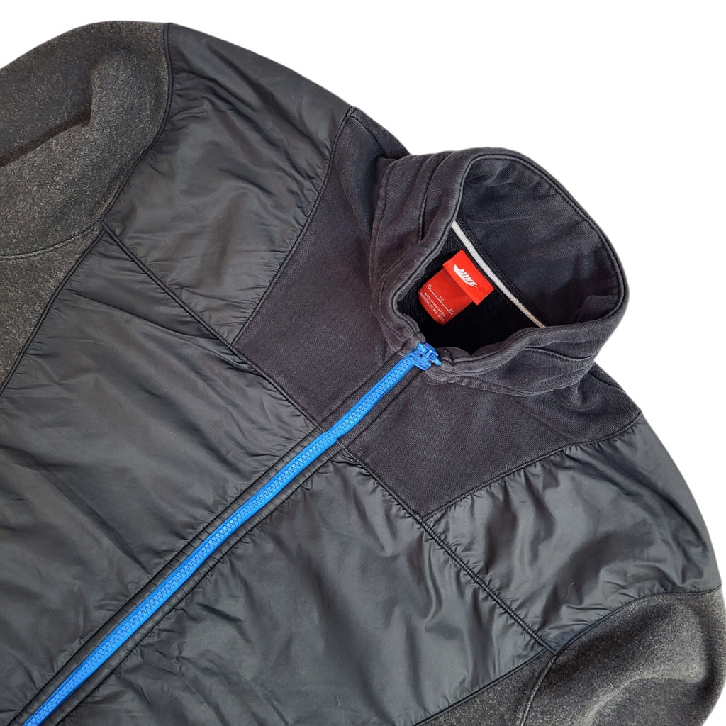 Nike Black Full Zip Sports Modern Tracksuit Top Jacket UK Men's Size XL