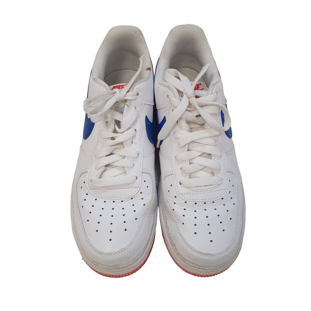 Nike Air Force 1 AF-1 White Lace-UP Leather Men's Trainers Uk 7 Eu 41
