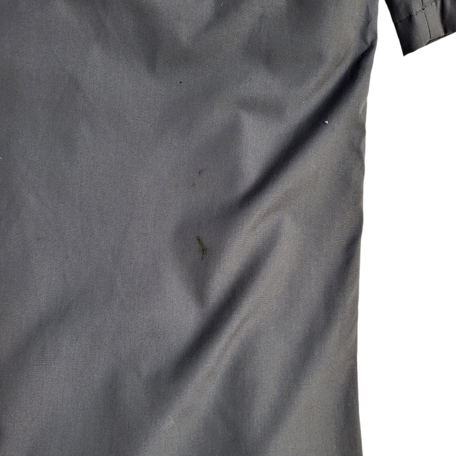 C&A Vintage 80s Grey Button-Up Overcoat Uk Men's Size Large